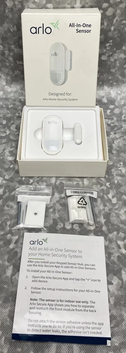 arlo - MS1001-100NAS - Sensor with 8 Functions for Home Security System - White