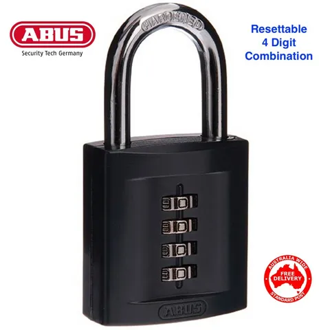 ABUS Padlock  -158/50 -50mm-Heavy Duty Resettable Combination Padlocks-FREE POST