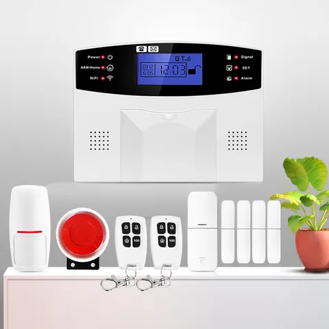 Security Alarm System Kit 8 Wireless Remote Controllers WiFi GSM Home