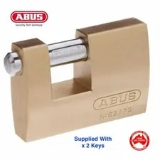 ABUS Padlock Monoblock  82/70 -70mm -KEYED ALIKE Brass Bodied Padlocks-FREE POST
