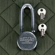 American Lock Co. U.S.A. HT-15 Hardened Steel Lock with Two Keys