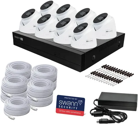 Swann AdvancedX™ Wired 4K NVR Security Camera System CCTV SWNVK-16ADVANX8D