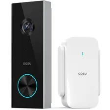 Battery-Powered Video Doorbell: 2K Quality, Smart Human Detection, Easy Install