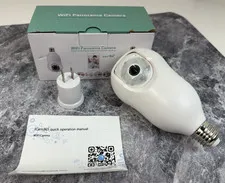 WiFi Panorama Camera 360° Light Bulb Security Camera 2.4/5G NEW OPEN BOX