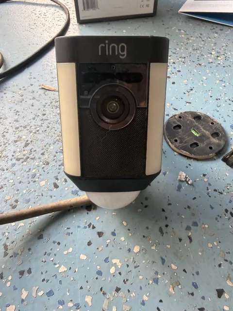 Ring Spotlight Security Camera - Black Wired