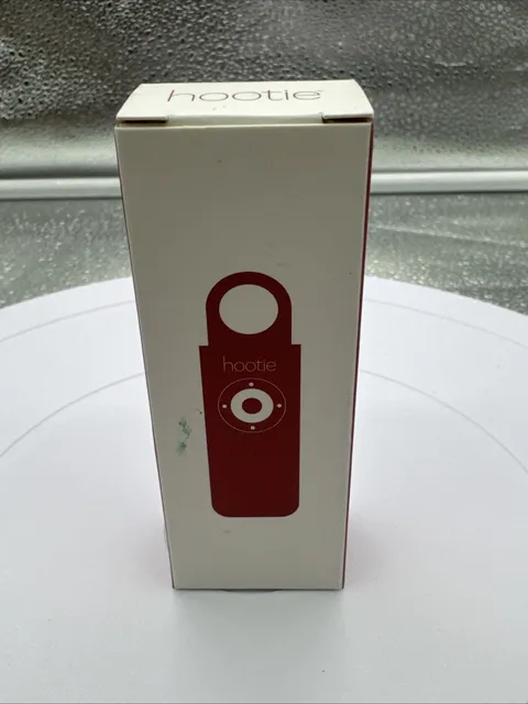 Hootie Personal Keychain Alarm for Protection feat Siren Light - Red NIB