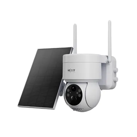 Nexxt Solutions Smart Wi-Fi Solar Camera - Outdoor PTZ, Motion Detection, Nig...