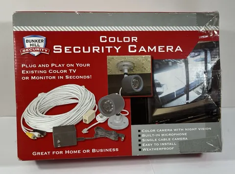 Bunker Hill Color Security Camera W/Night Vision & Microphone Weatherproof 95914