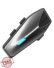 ASMAX S1 Gray Motorcycle Bluetooth Headset 8 Riders Intercom 1 Pack