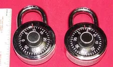 Keyless,Dial Combination Pad Lock set of 2,Both Different Combinations,NEW