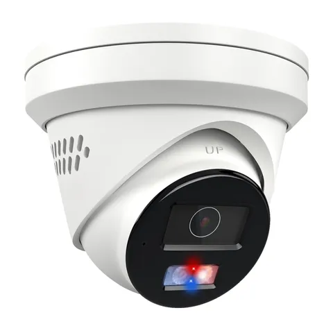 8MP Wired PoE IP , Strobe Red & Blue Light and Audio Alarm, Metal 4K Outdoor/...