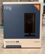 Ring Stick Up Cam Pro Plug-In 1080p Wi-Fi Indoor/Outdoor Camera Black