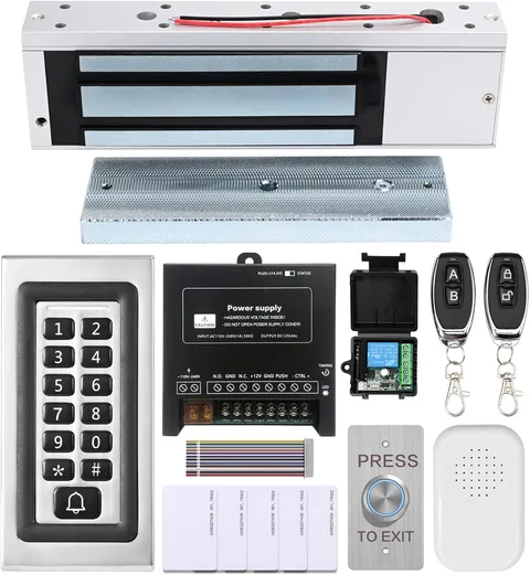 Access Control System Kit with Remote – 1200Lbs Holding Force Fail-Safe Electrom