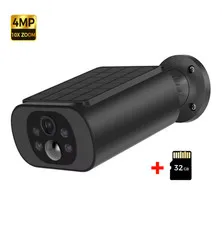 Solar WiFi Security Camera 2.5K AI Detection Color Night Vision
