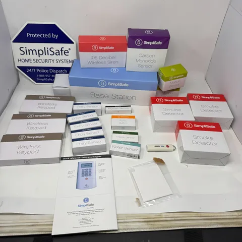 SIMPLISAFE HOME SECURITY SYSTEM KIT W/ Motion & Entry Sensors, MORE!