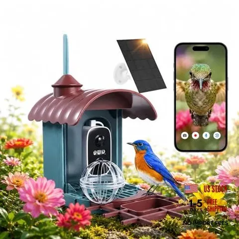 Smart Bird Feeder with Camera - AI Identify 10000+ Bird Species, Bird feeder