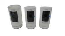 Lot of 3 Ring Stick Up Cam 5UM7E5 3rd Gen In/Outdoor Battery Security Camera