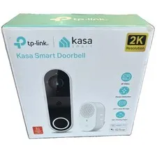 SEALED Kasa Smart Video Doorbell Camera Hardwired w/ Chime, 2K Resolution