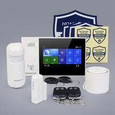 HOMSECUR WIFI/4G Alarm System With SOS Contact Button RFID & APP Remote Control