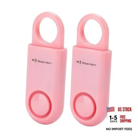 2 Pack Personal Safety Alarm Replaceable Battery | Ultra-Lightweight (0.8 PINK