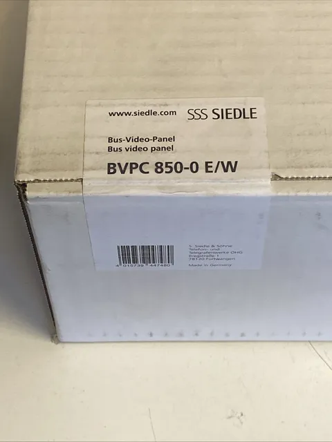 Siedle BVPC 850-0 E/W Bus Video Panel Comfort Stainless Steel White
