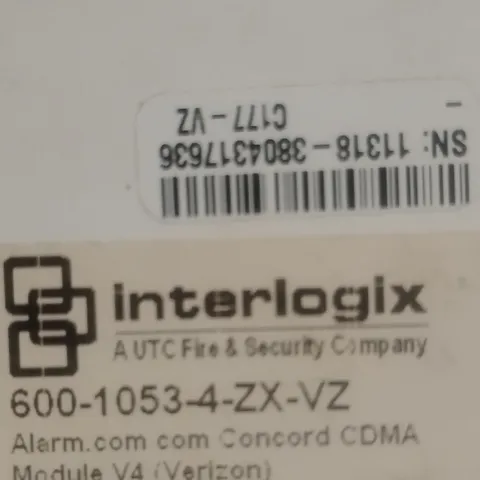 Interlogix 600-1053-4-ZX-VZ Alarm.com Concord CDMA Module V4 Verizon