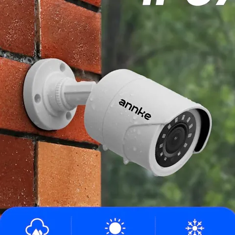 ANNKE Bullet Wired CCTV Camera IP67 Waterproof Night Vision Outdoor White