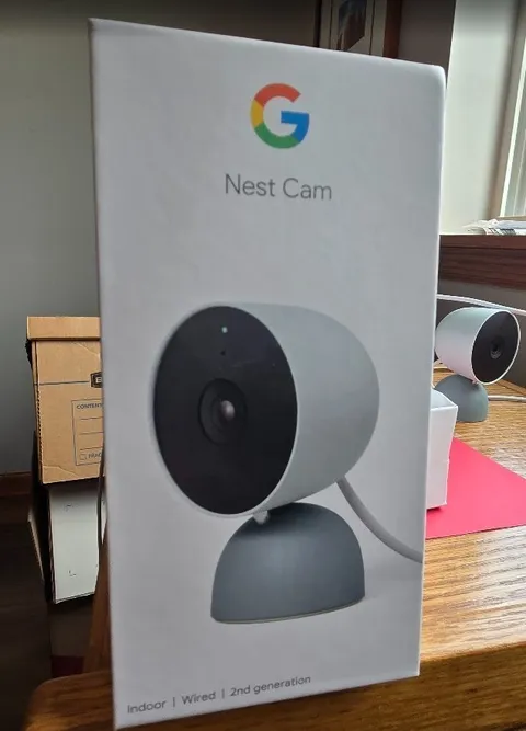 Google Nest Security Indoor Wired Camera 2nd Generation Night Vision w/ Alerts
