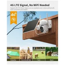 Solar Powered 4G LTE Security Camera - Verizon/T-Mobile/AT&T