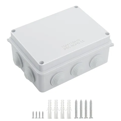 LeMotech ABS Plastic Dustproof Waterproof 5.9" x 4.3" x 2.8" (1pc), White 