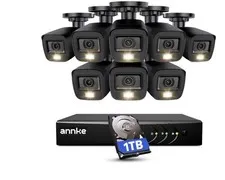 ANNKE 3K Lite Wired Security Camera System Outdoor, 8X 2MP Cameras, 1TB HDD