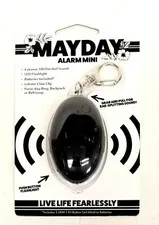 Mayday Mini Loud Alarm Self Defense Personal Emergency LED Keyring SEALED NEW !!