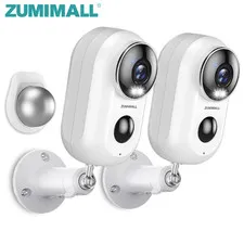 Wireless Solar & Battery Powered Security Camera, 2K Color Night Vision, 2.4Ghz