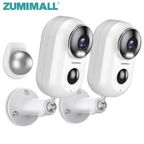Wireless Solar & Battery Powered Security Camera, 2K Color Night Vision, 2.4Ghz