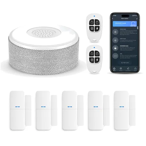 Wireless Door Alarm Kit - DIY Installation, 8-Hour Backup