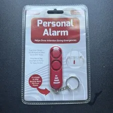 Personal Safety Alarm Audible Up to 600' Away Warning Siren Alarm Red Key Chain