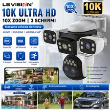 Outdoor WiFi Camera PTZ 10K IP Camera Video Surveillance 10X Zoom AI