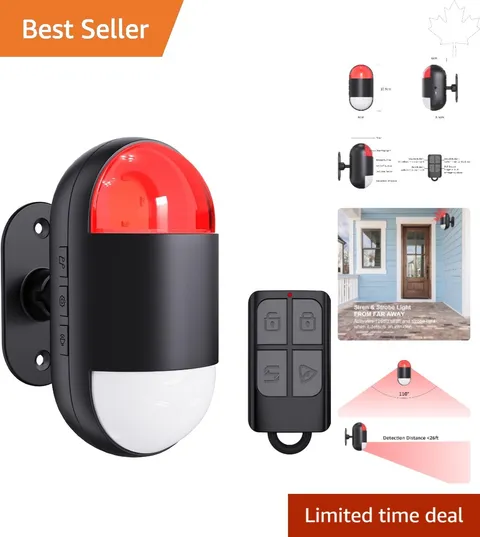 Advanced Wireless Security Alarm - 125dB Siren with Motion Detection Alerts