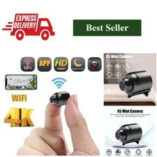 Mrgabwte Mini Wireless Security Camera 1080P Night Vision Motion Detection