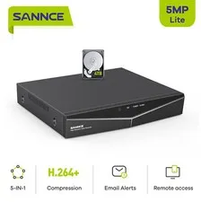SANNCE 8CH 5IN1 5MP Lite DVR Digital Video Recorder For CCTV Security System 