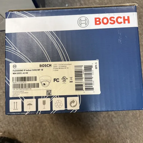 Bosch FLEXIDOME IP Indoor 5000 MP-W NIN-50051-A3-W 5MP IP Dome Camera New