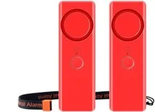 2pc Personal Alarm 125dB with LED Flashlight Protect against Intruders/attackers