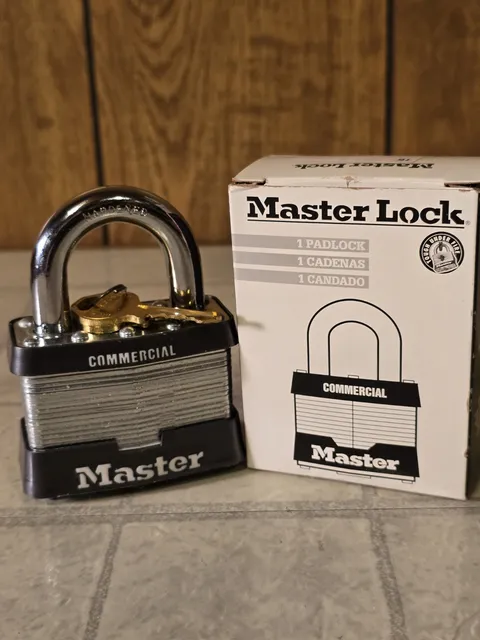 Master Lock Large-size No.15 Commercial Security Padlock ~ NIB 