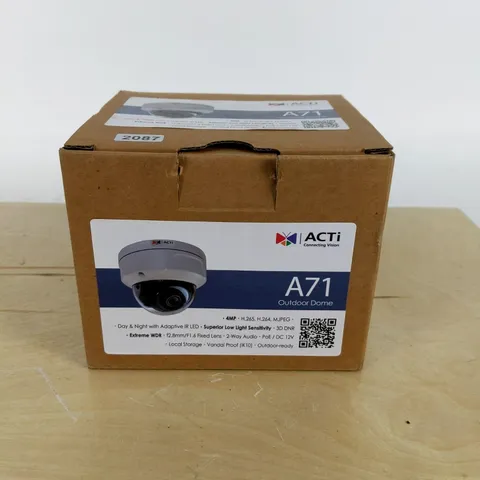 ACTi A71 4MP Outdoor Dome IP Security Camera 2.8mm PoE IR WDR New