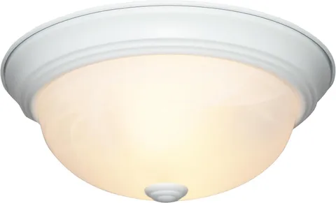 Designers Fountain 11in 2-Light Flush Mount Ceiling Light White