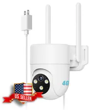 LIWAN Wired Cellular Security Camera Indoor White 1 Pack