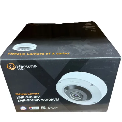 NEW Hanwha Vision XNF-9010RV 12MP Outdoor Fisheye Network Camera with IR