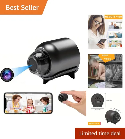 Compact 160-Degree Wireless Camera - Ideal Baby & Pet Monitor with App Control