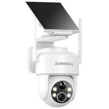 2K Solar Security Cameras Wireless Outdoor, 360° PTZ Camera for Home Security...