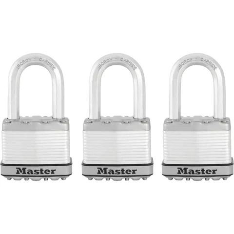 Master Lock Padlock Magnum Heavy Duty 2" x 3/8" Diameter x 1-1/2", Steel, with